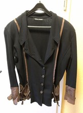 Carell Thomas Damenjacke schwarz Gr. 44 mit Lederapplikationen