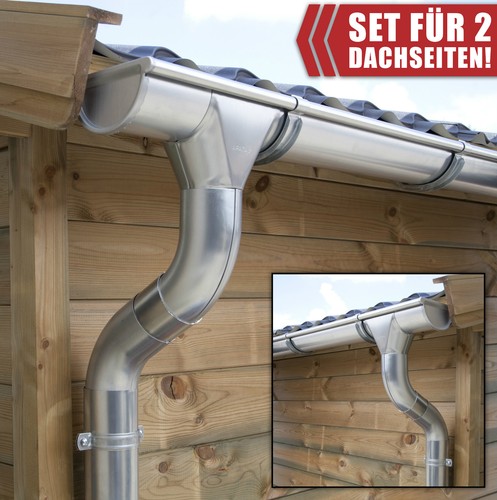 Zink dachrinnenset - zink, |