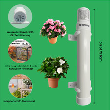 Gewächshausheizung Elektrische Heizung 60W-180W Stabheizung Schuppenheizung DE