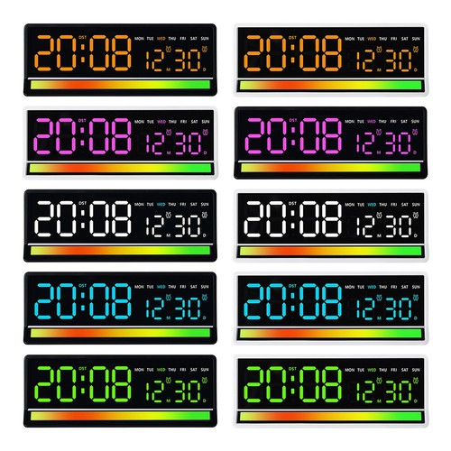 Stylische led uhr mit mikrofon - stylische,