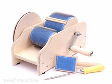 Kardiermaschin Schwabenland "Mini" 10 cm Trommelkarde drum carder kardieren 