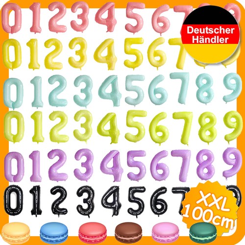 Macaron folienballons zahlen - folienballons,