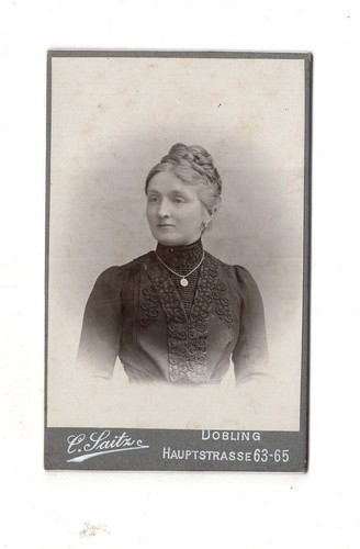 Cdv foto damenportrait wien - cdv,