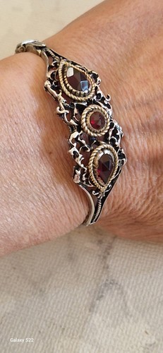 Jugendstil böhmischer granat - böhmischer,