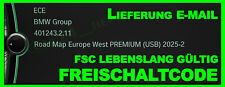 BMW Navi Update ROAD Map Europe Premium CIC WEST o OST 2025-2 ink FSC Lebenslang