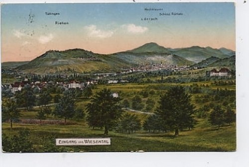 Eingang ins wiesental - ins,
