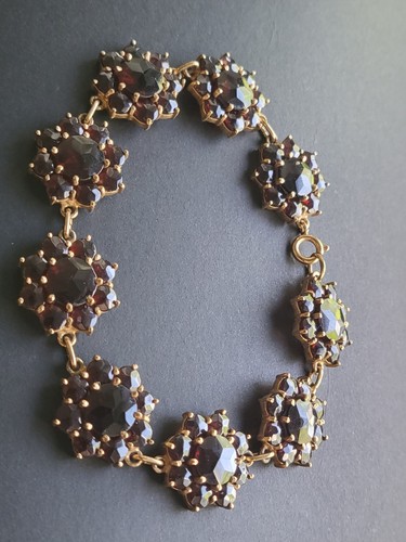 333 gold armband granatarmband - 333,
