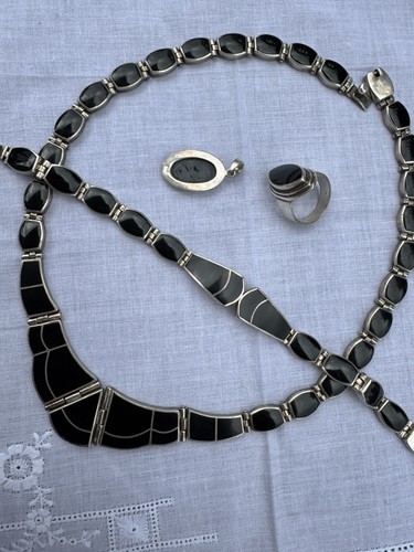 Antik handarbeit collier - antik,