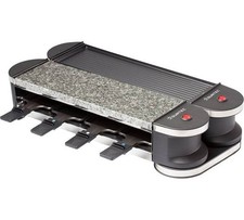 Suntec Raclette für 8 Personen Party Grill Steinplatte Elektrogrill Tischgrill