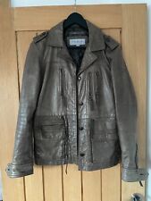 Marc New York Andrew Marc Damen weiche braune Lederjacke Größe M