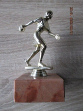 Kegel -Pokal, Frau, Kegeln, Bowling, 24 Jahre alt auf Sockel, 14 cm