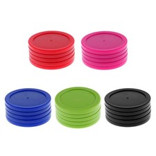 5Pcs 62mm Mini Air Hockey Runde Pucks Kinder Erwachsene Tisch Mallet Spiele