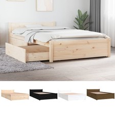 Massivholzbett Bett mit 2