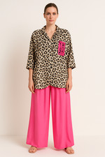 Tunika Leo Pink YES YOU CAN & Culotte Streifen Seide Gr. 44/46 Set