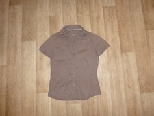 ESPRIT Bluse Kurzarm Crash - Optik Braun Gr.34 **w.NEU**