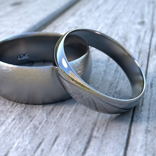Band ring 925 silber damen - ring,