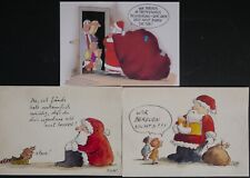 3 AK Kunstkarten  Weihnachten Cartoon von Peter Gaymann und Ulli Stein  W23_1