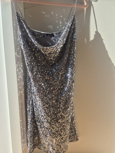 Partykleid glitzerkleid silber - partykleid/glitzerkleid,