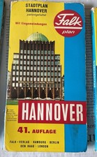 Patent Falk City Map Plan de Ville Stadtplan HANNOVER 41. Auflage März 1974