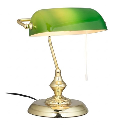 Bankerlampe mit zugschalter