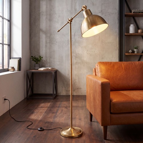 Vintage stehleuchte gold - stehleuchte,