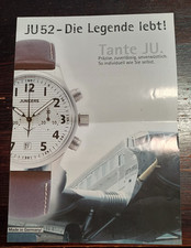 Junkers Uhr Katalog/Faltblatt/Broschüre Tante JU 52