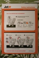 Safety Card - JET STAR (AUSTRALIEN)  B717-200 (11/2005)  ++ SELTEN / rare !!!!