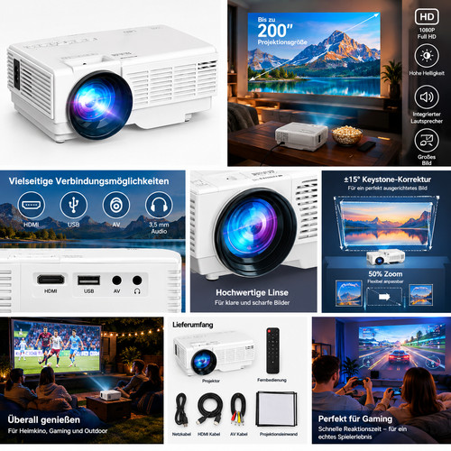 Yooyaa mini beamer 1080p - yooyaa,