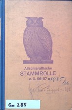 Allschlaraffische Stammrolle. a.U. 66-67 Praga, Allmutter: