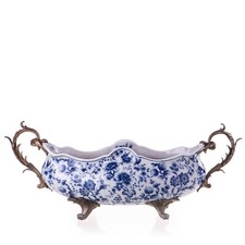 Porzellan Bronze Schale