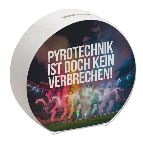 Pyrotechnik stadion spardose - pyrotechnik,
