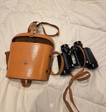 Sunlux Hard Coated Fernglas alt in Ledertasche 8x30