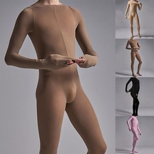 1) Samt Langarm Herren Body