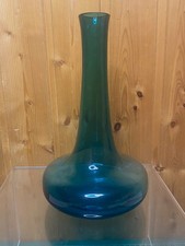 Vase WMF Cari Zalloni blau Studioglas 60er Jahre Mid-Century Modern 23cm hoch