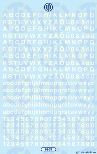 9965 decals zahlen und - 9965,