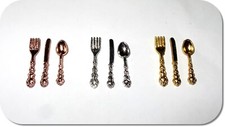 Miniatur Besteck, Set, 3