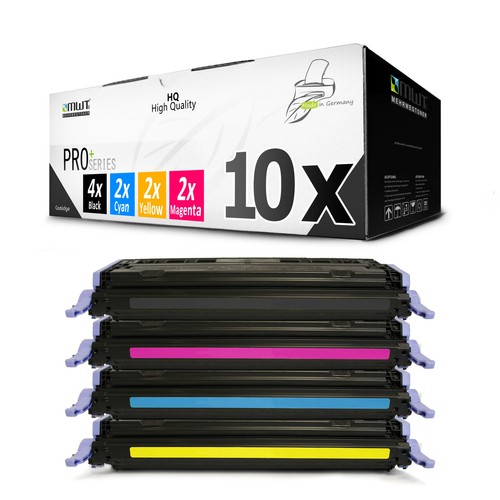 10x toner für color - toner, hp