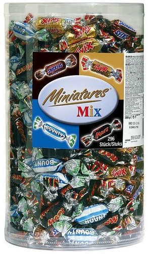 Miniatures mix mars snickers - miniatures,