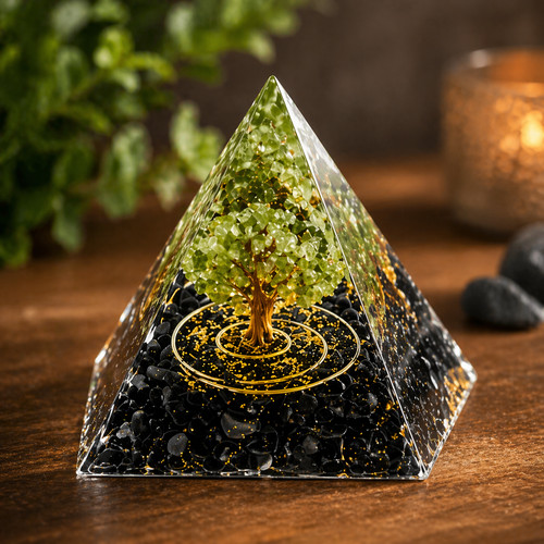 Orgon pyramide peridot - orgon,