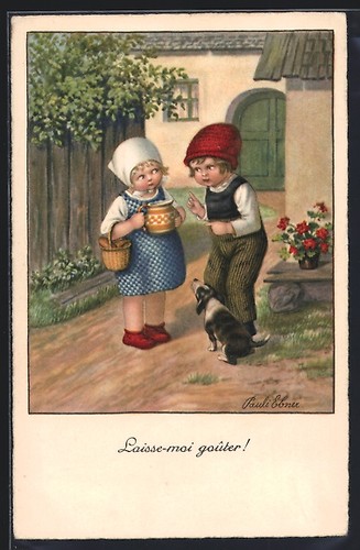 Künstler pauli ebner laß - künstler-ak,