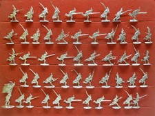 51 Zinnfiguren Preussen 1806 Infanterie im Sturm Napoleon 30mm unbemalt