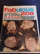 BEATLES Cover Rare FABULOUS Magazine 25 JUNE 1966 Terence Stamp Shrimpton Cher G