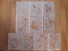 10x Schablone Heike Schäfer Design Format A5 NEU-verschiedene Motive siehe Fotos