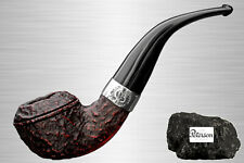 Peterson Donegal Rocky 999 rotbraun Rustic Pfeife Bent Rhodesian 9 mm Filter