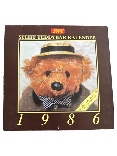 Steiff teddybär kalender - steiff, 1986