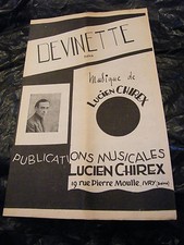 Devinette lucien chirex - chirex, noten