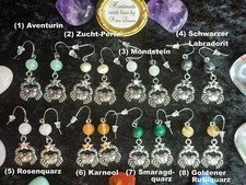Kleine Sternzeichen-Ohrringe KREBS Geburtsstein JUNI JULI 1.2.3. Dekade Schmuck