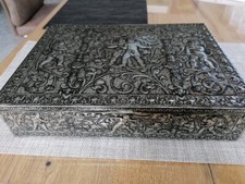 Alte Blechdose/ Shabby, Vintage, aus Omas Zeiten 31x23x6,5 cm, Engelmotiv