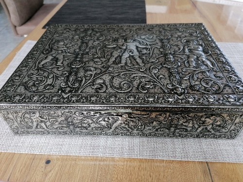Alte blechdose shabby - blechdose/,