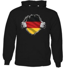 Deutsche Kapuzenpulli Deutschland Football Hockey Fitness Mma UFC Flag Riss Top